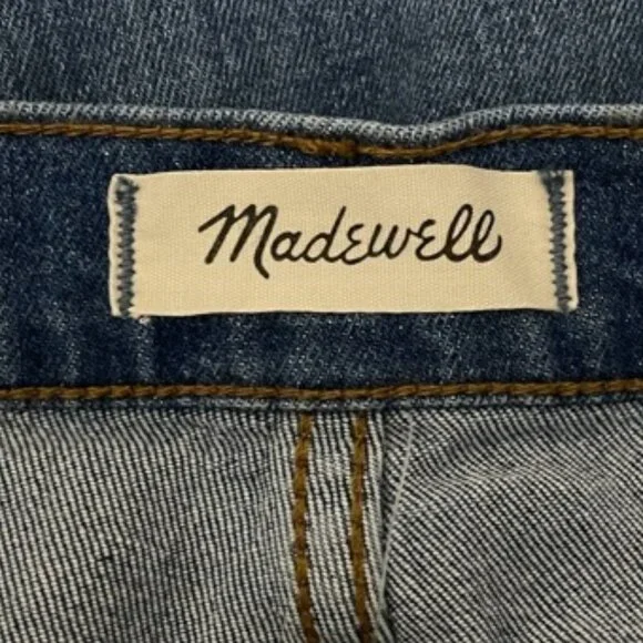 Madewell Size 24 The High Rise Slim Distressed Raw Hem Boyfriend Jeans N… - Picture 4 of 10